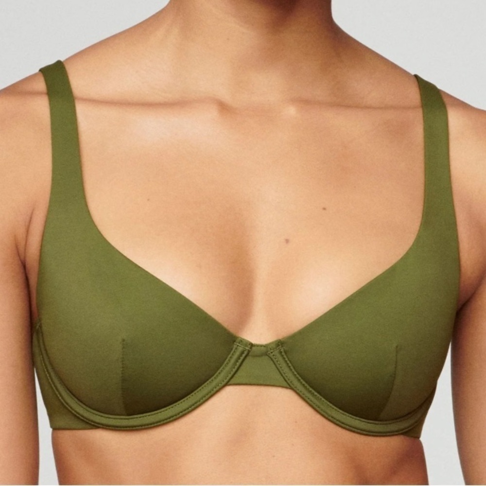 CUUP Olive Green Underwire Bikini Top